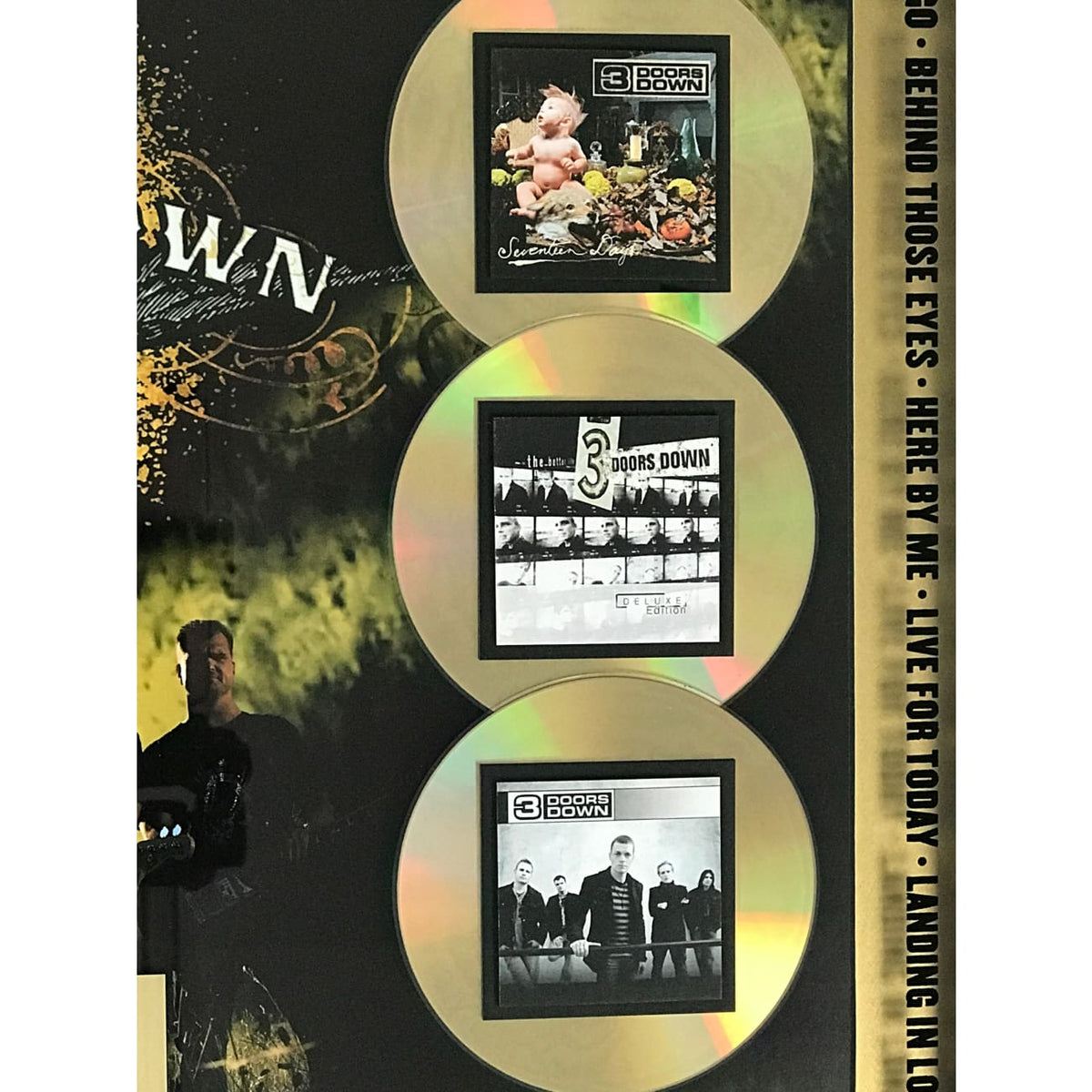 access　30th ANNIVERSARY MUSIC CLIPS COL… musicgoldmine.com - 3 Doors Down Combo Label 15M Award