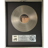 AC/DC For Those About To Rock RIAA Platinum Album Award - Record Award