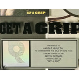 Aerosmith Get A Grip RIAA 2x Platinum Album Award - Record Award