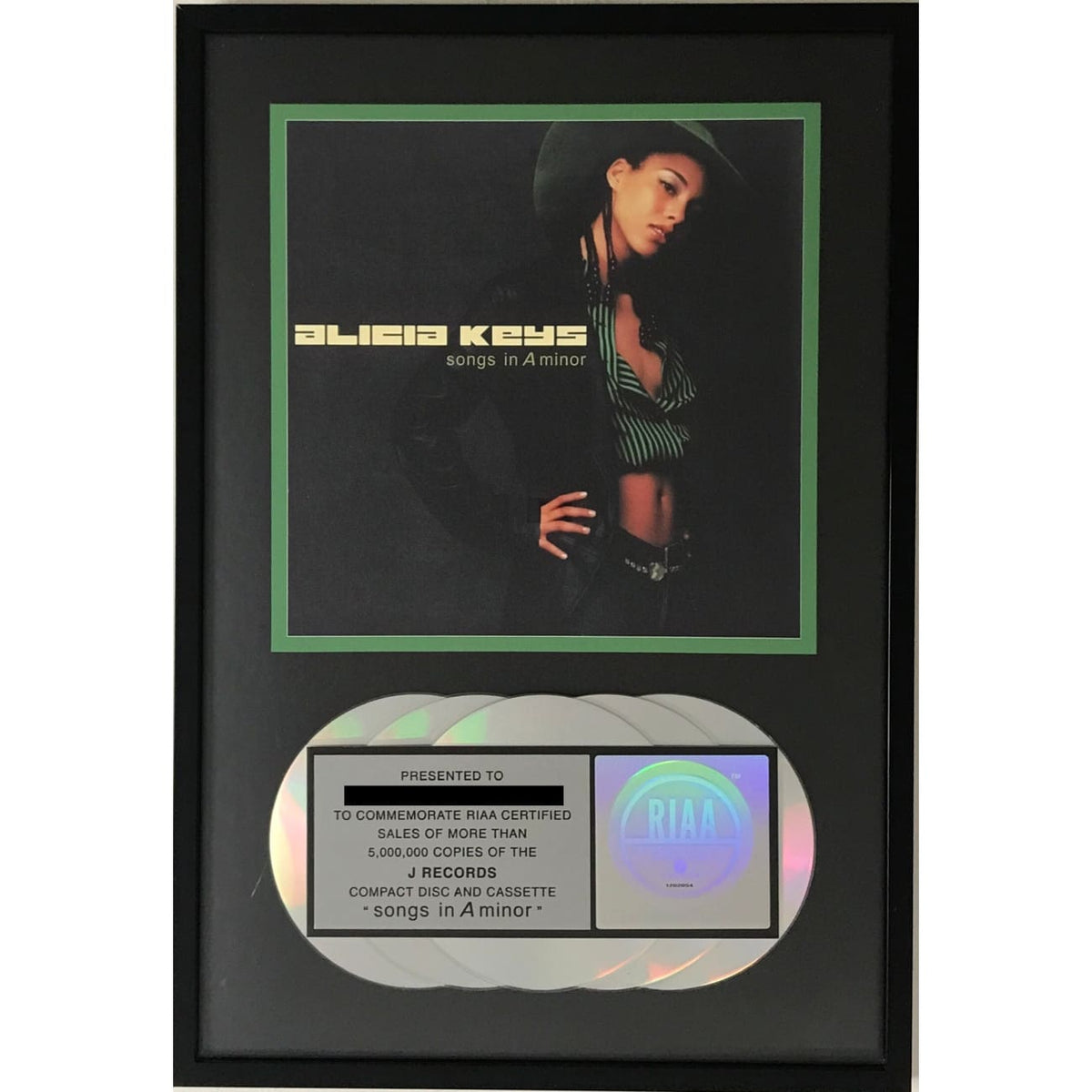 musicgoldmine.com - Alicia Keys Songs In A Minor RIAA 5x Multi