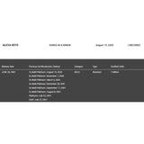 Alicia Keys Songs In A Minor RIAA 5x Multi - Platinum Award - Record