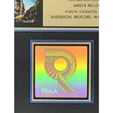 Anderson Bruford Wakeman Howe RIAA Gold Album Award - Record Award