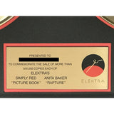 Anita Baker Rapture & Simply Red Picture Book Elektra Records Gold Combo Album Award - Record Award