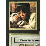 Anita Baker Rhythm Of Love RIAA Platinum Album Award - Record Award