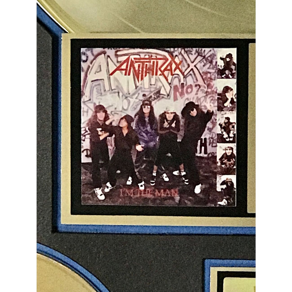 musicgoldmine.com - Anthrax I'm The Man RIAA Gold EP Award