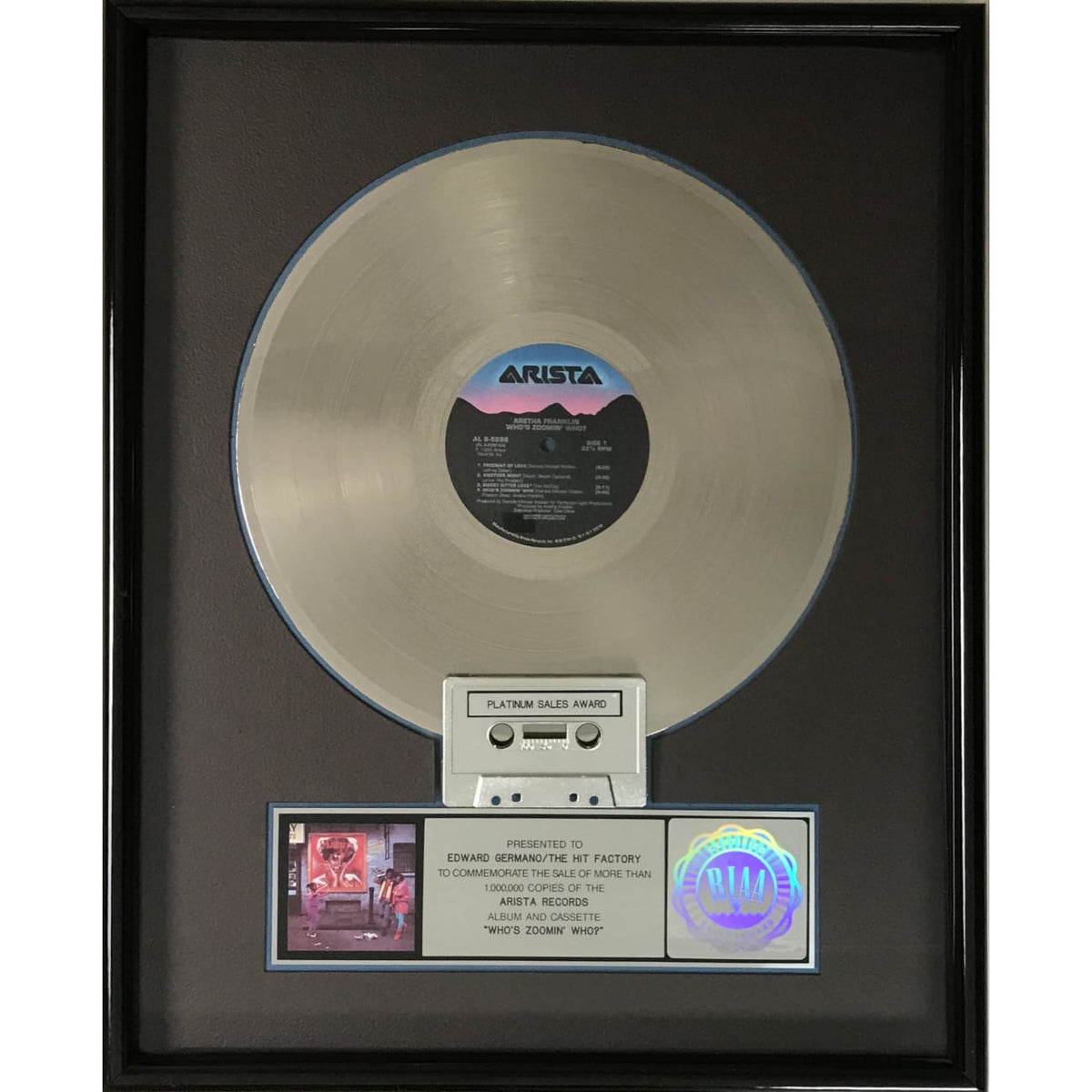 musicgoldmine.com - Aretha Franklin Who's Zoomin' Who? RIAA
