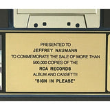 Autograph Sign In Please RIAA Gold LP Award - Record Award