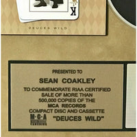 B.B. King Deuces Wild RIAA Gold Album Award - Record Award