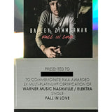 Bailey Zimmerman RIAA 2x Multi - Platinum Combo Award - Record