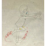 Beatles 1965-69 Cartoon - Framed Original Animation Cel John Lennon Drawing- RARE - Music Memorabilia