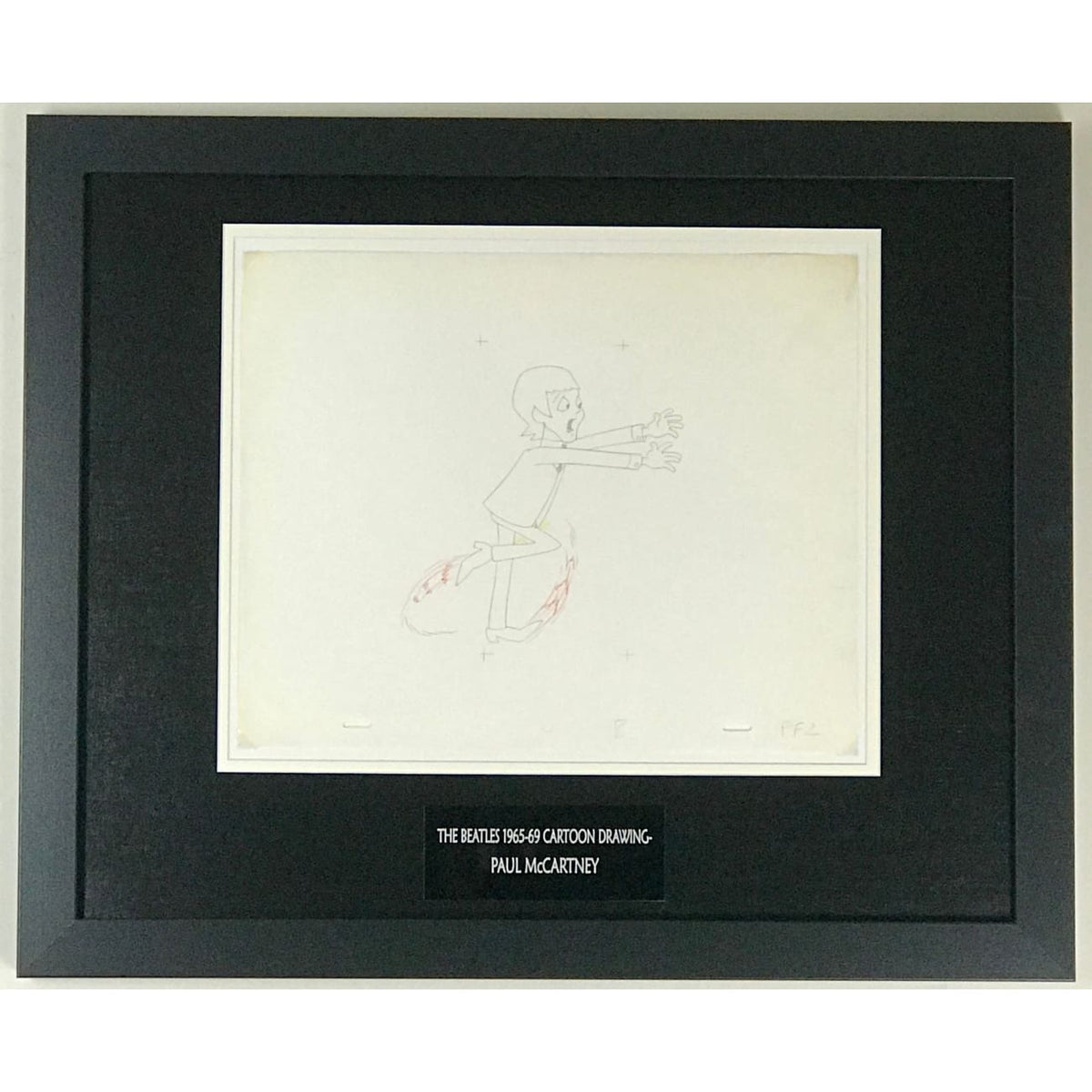 musicgoldmine.com - Beatles 1965-69 Cartoon - Framed Original
