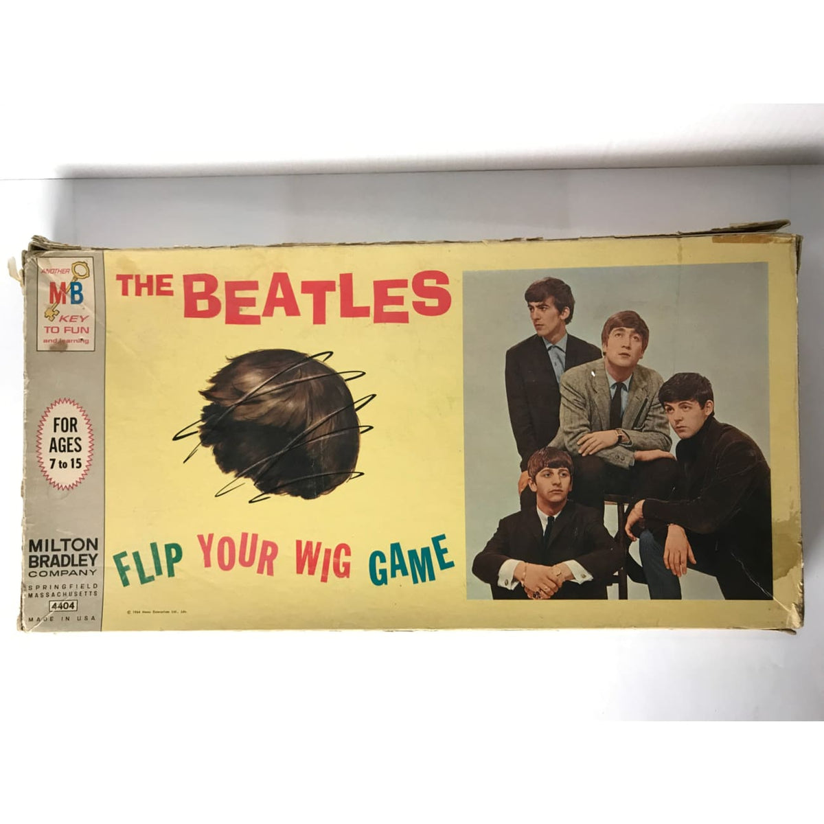 Beatles Flip Your Wig Game 1964 Milton Bradley Complete Board Game