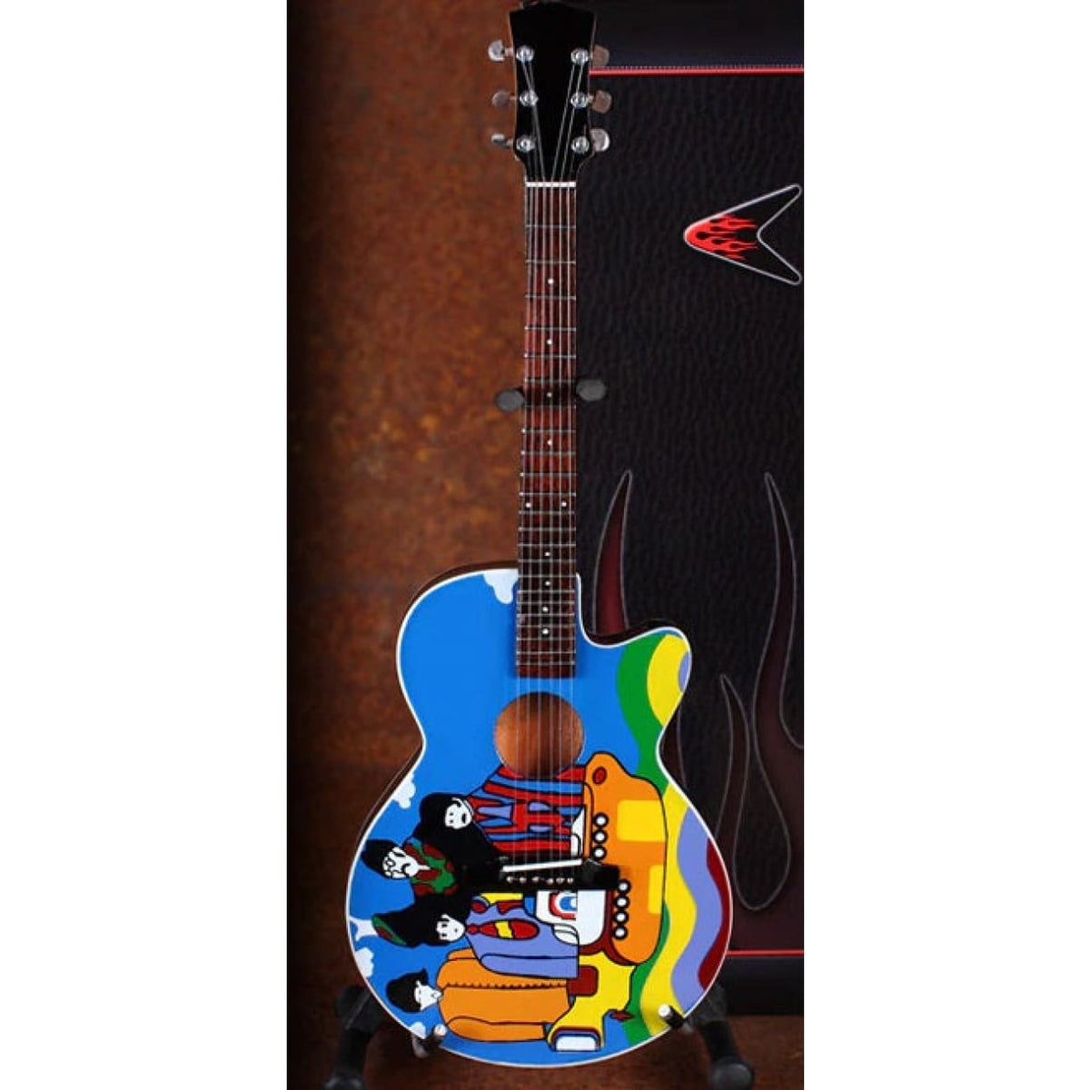 musicgoldmine.com - Beatles Yellow Submarine Mini Guitar Replica