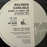 Belinda Carlisle ’Leave A Light On’ 12’’ - 45 Record 1989 UK Import VST1210 - Media