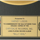 Billy Idol debut RIAA Gold Album Award - Record Award