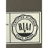 Billy Squier Signs Of Life RIAA Platinum Album Award - Record