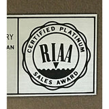Bob Seger The Distance RIAA Platinum Album Award - Record Award