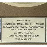 Bob Seger The Distance RIAA Platinum Album Award - Record Award