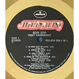Bon Jovi 7800° Fahrenheit RIAA Gold Album Award - Record Award