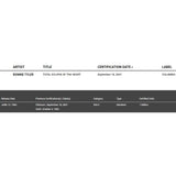 Bonnie Tyler ’Total Eclipse Of The Heart’ RIAA Platinum Single Award - Record Award