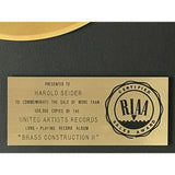 Brass Construction II RIAA Gold Album Award - Record Award