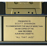 Breathe All That Jazz RIAA Gold Album Award - Record Award