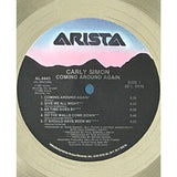 Carly Simon Coming Around Again RIAA Platinum Album Award - Record Award