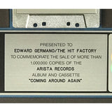 Carly Simon Coming Around Again RIAA Platinum Album Award - Record Award