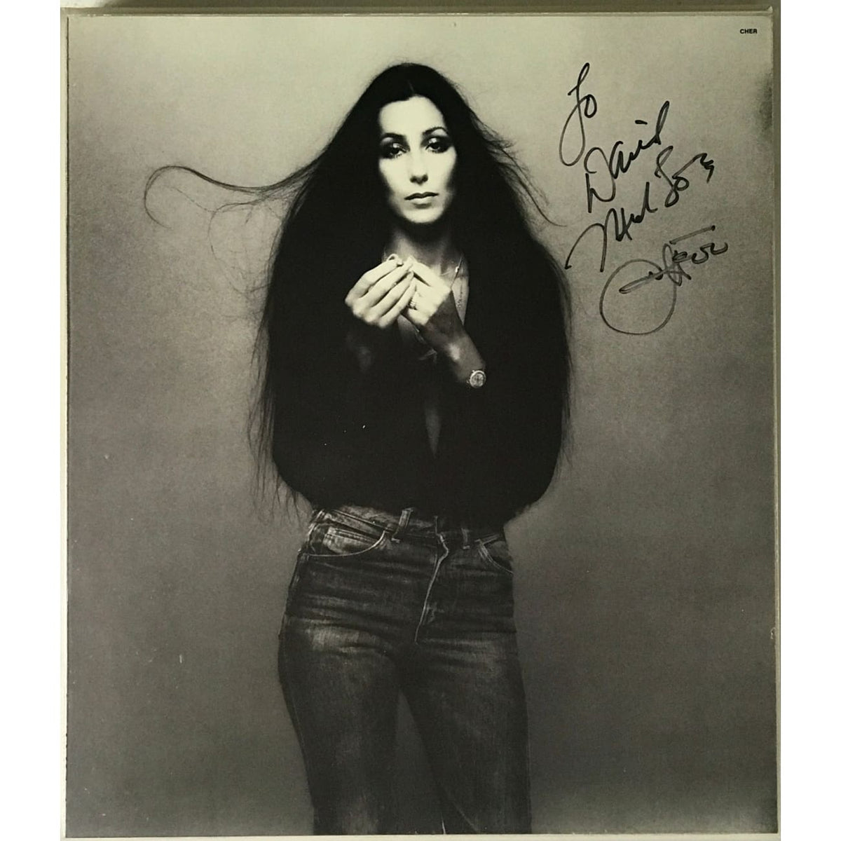 musicgoldmine.com - Cher 70s Photo Signed By Cher – MusicGoldmine.com
