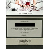 Christina Perri Jar Of Hearts CRIA Platinum Single Award - Record Award