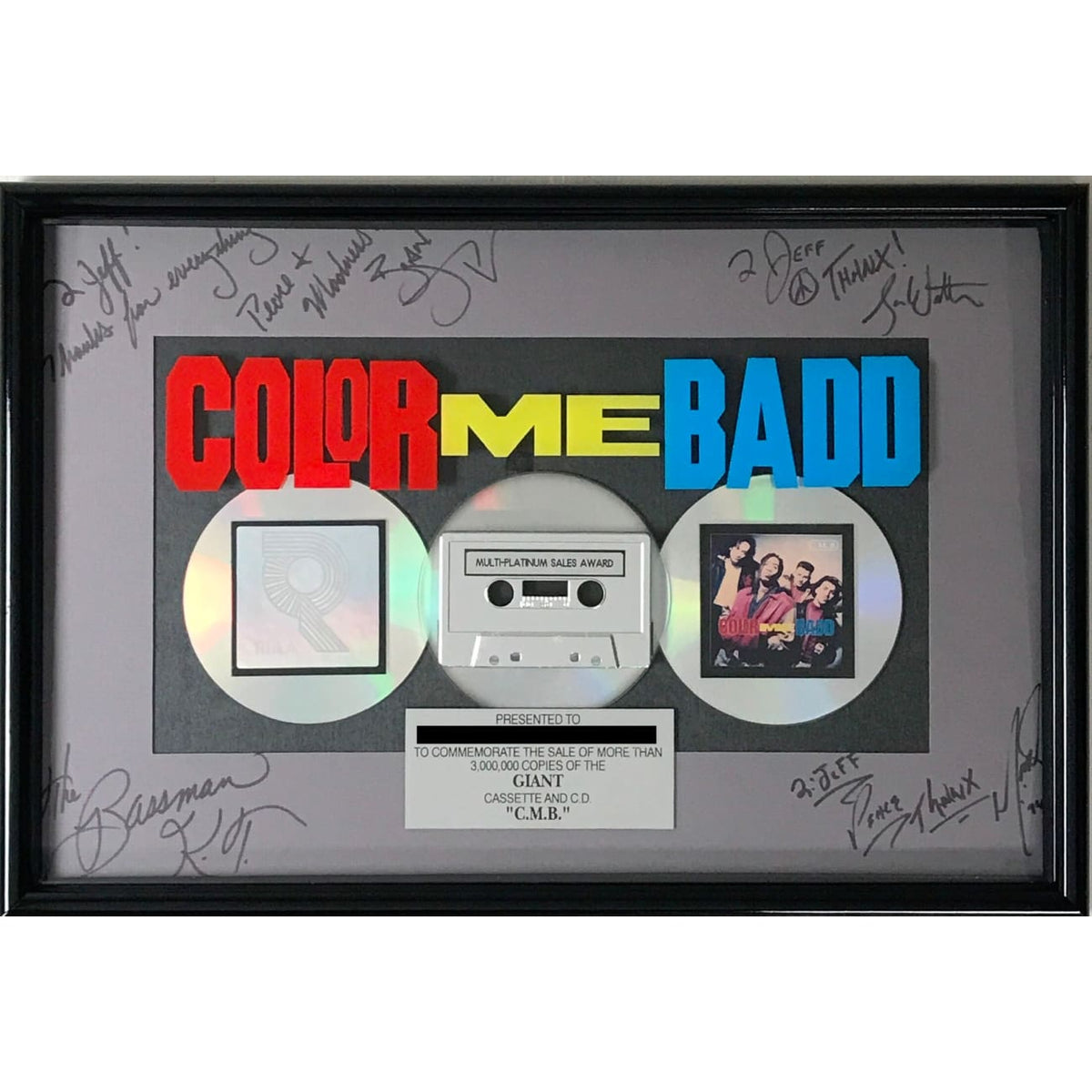 musicgoldmine.com - Color Me Badd C.M.B. RIAA 3x Multi
