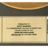 Cutting Crew Broadcast Virgin Records Album Award - Record Award