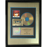 Cyndi Lauper Twelve Deadly Cyns RIAA Gold Album Award - Record Award