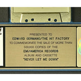 David Bowie Never Let Me Down RIAA Gold Album Award - Record Award