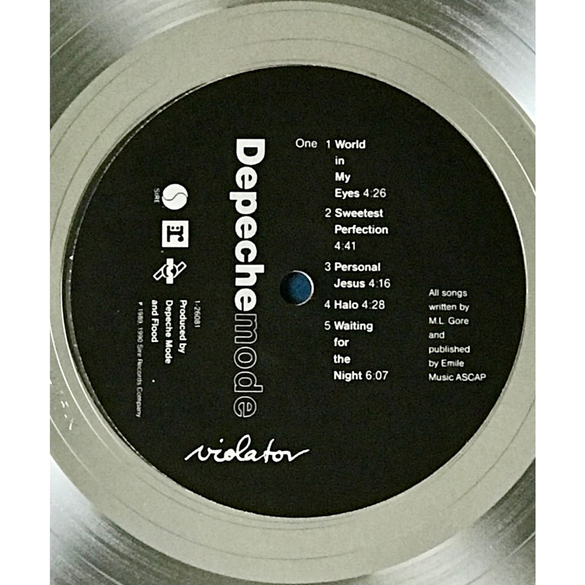 musicgoldmine.com - Depeche Mode Violator RIAA 2x Multi-Platinum