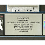 Duran Duran Notorious RIAA Platinum Album Award - Record Award