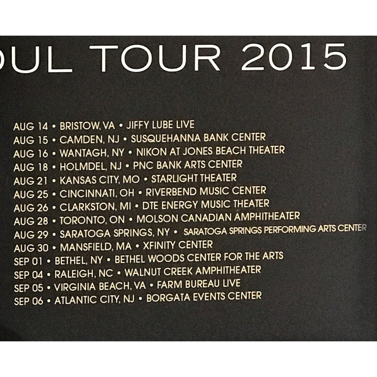 musicgoldmine.com - Earth Wind & Fire + Chicago 2015 Tour Award