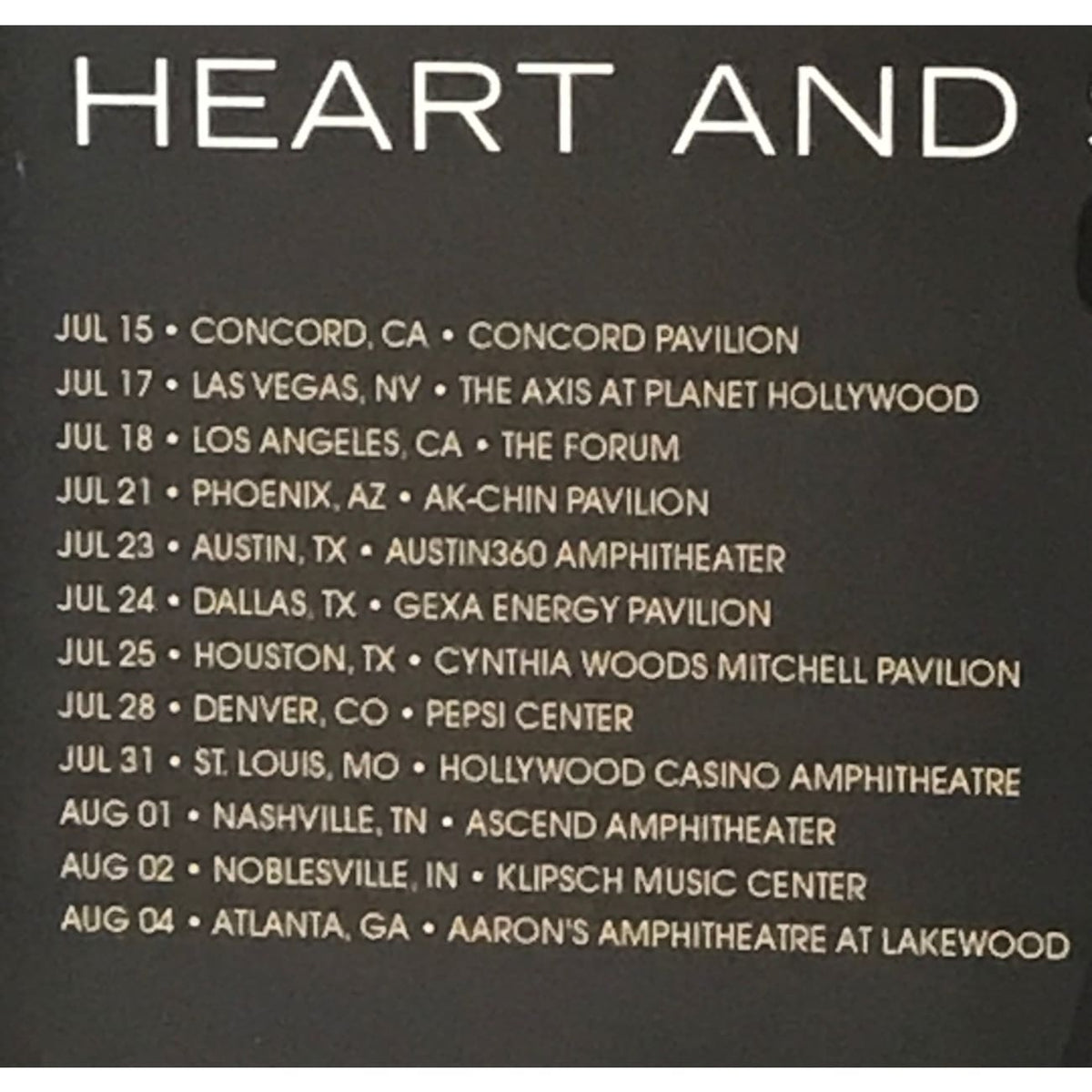 musicgoldmine.com - Earth Wind & Fire + Chicago 2015 Tour Award