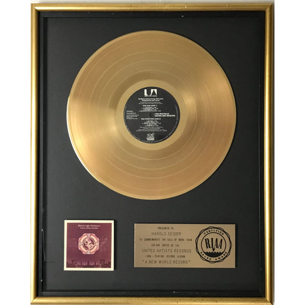 ELO A New World Record RIAA Gold Album Award - Record Award