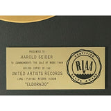 ELO Eldorado RIAA Gold Album Award - Record Award