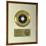 Elvis Presley ’Hard Headed Woman’ RIAA Gold 45 Award presented to Elvis Presley- RARE - Record Award