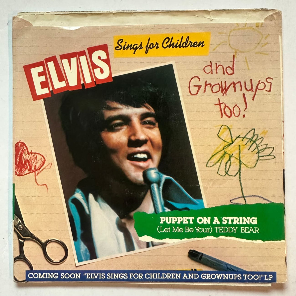 Elvis Presley Puppet on a String 45 Elvis Sings for Children