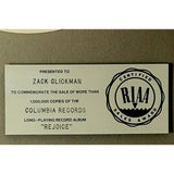 Emotions Rejoice RIAA Platinum Album Award - Record Award