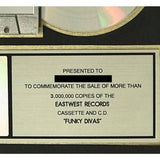 En Vogue Funky Divas RIAA 3x Multi - Platinum Album Award - Record