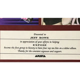 Exposé Arista Records Promo Plaque - Record Award