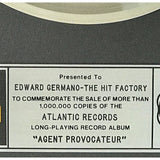 Foreigner Agent Provocateur RIAA Platinum Album Award - Record Award