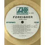 Foreigner Double Vision RIAA Gold Album Award - Record Award