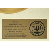 Graham Nash and David Crosby RIAA Gold Album Award - RARE - Record Award