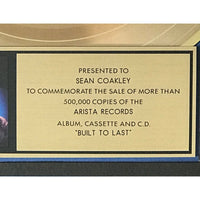 Grateful Dead Built To Last RIAA Gold Album Award - Record Award