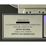 Guns N’ Roses Appetite For Destruction RIAA 8x Multi-Platinum Award - Record Award